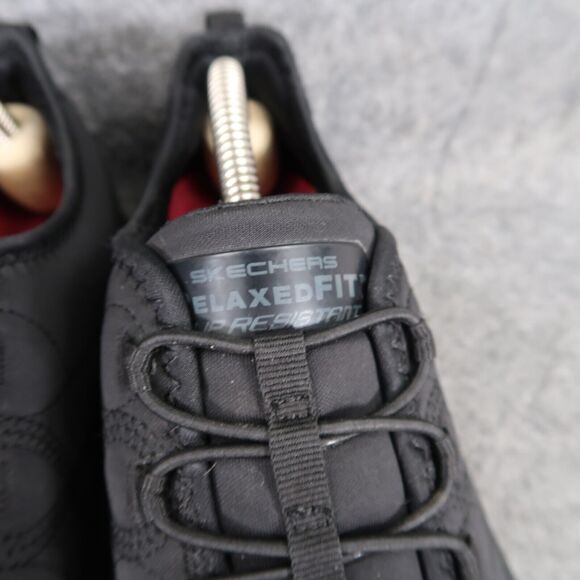 Skechers Shoes Womens 9 Slip On Sneakers Work Relaxed Fit Memory Foam Alex Black - Picture 5 of 16